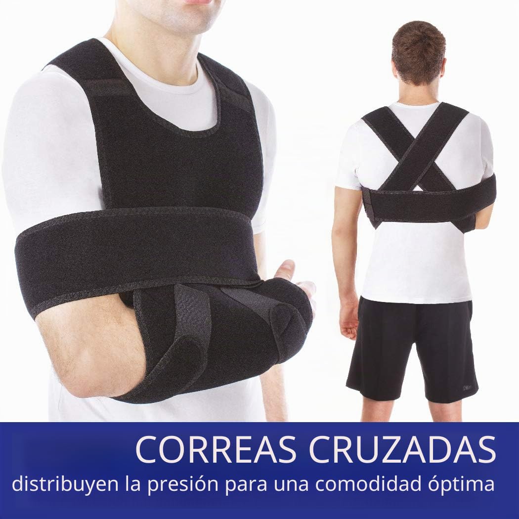 Cabestrillo de Brazo Inmovilizador de Hombro Large Negro