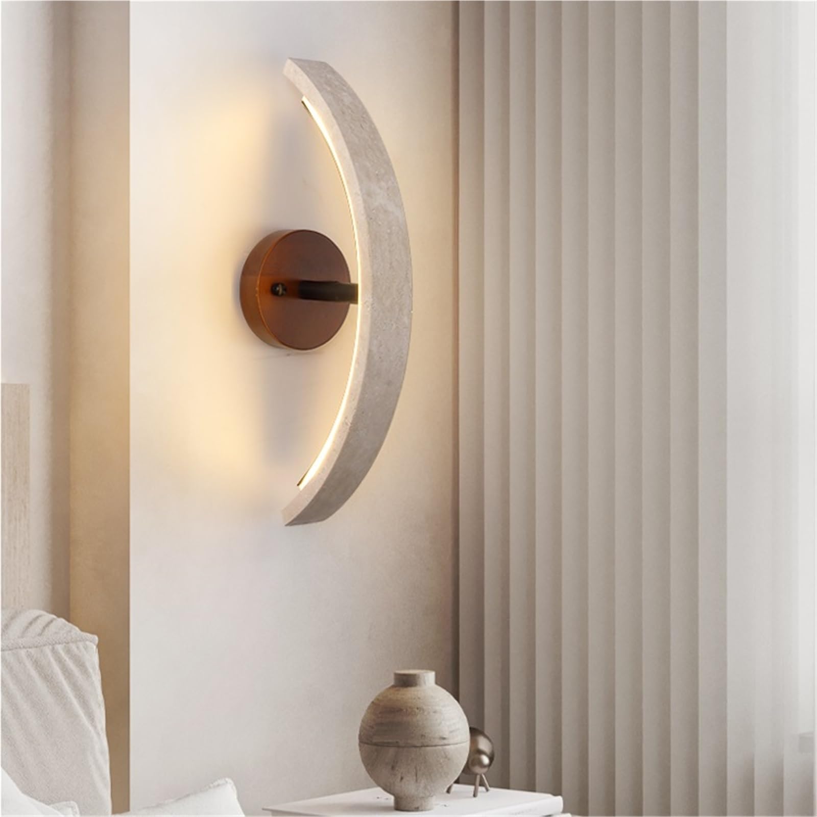 Applique da parete per soggiorno, lampada creativa per corridoio con paralume in pietra per decorazione corridoio - Accessorio unico per la casa