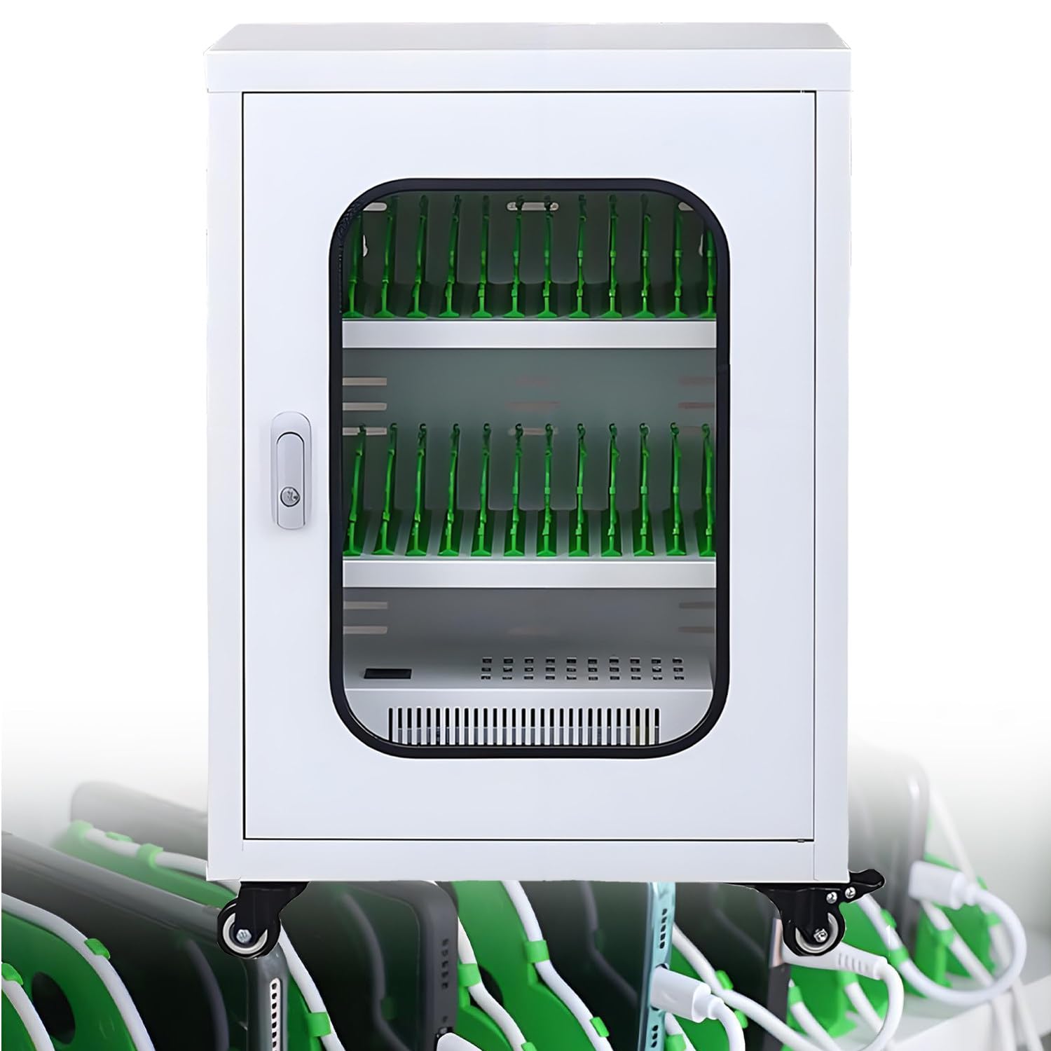 UORDBY Cell Phone Charging Stations Mobile,12-60Slots Mobile Phone Charging Cabinet For Multiple Devices, Compatible with Various Mobile Phone Models 30slots