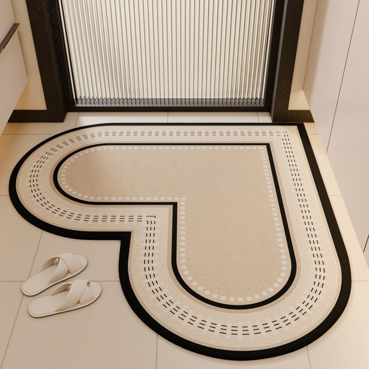 Alfombra Baño Antideslizante, Alfombras Bañera, Alfombrilla Baño Súper Absorbente, Ultra Suave y Cómoda, para Bañera, Ducha, Cuarto de Baño y Cocina(A,70x70cm)