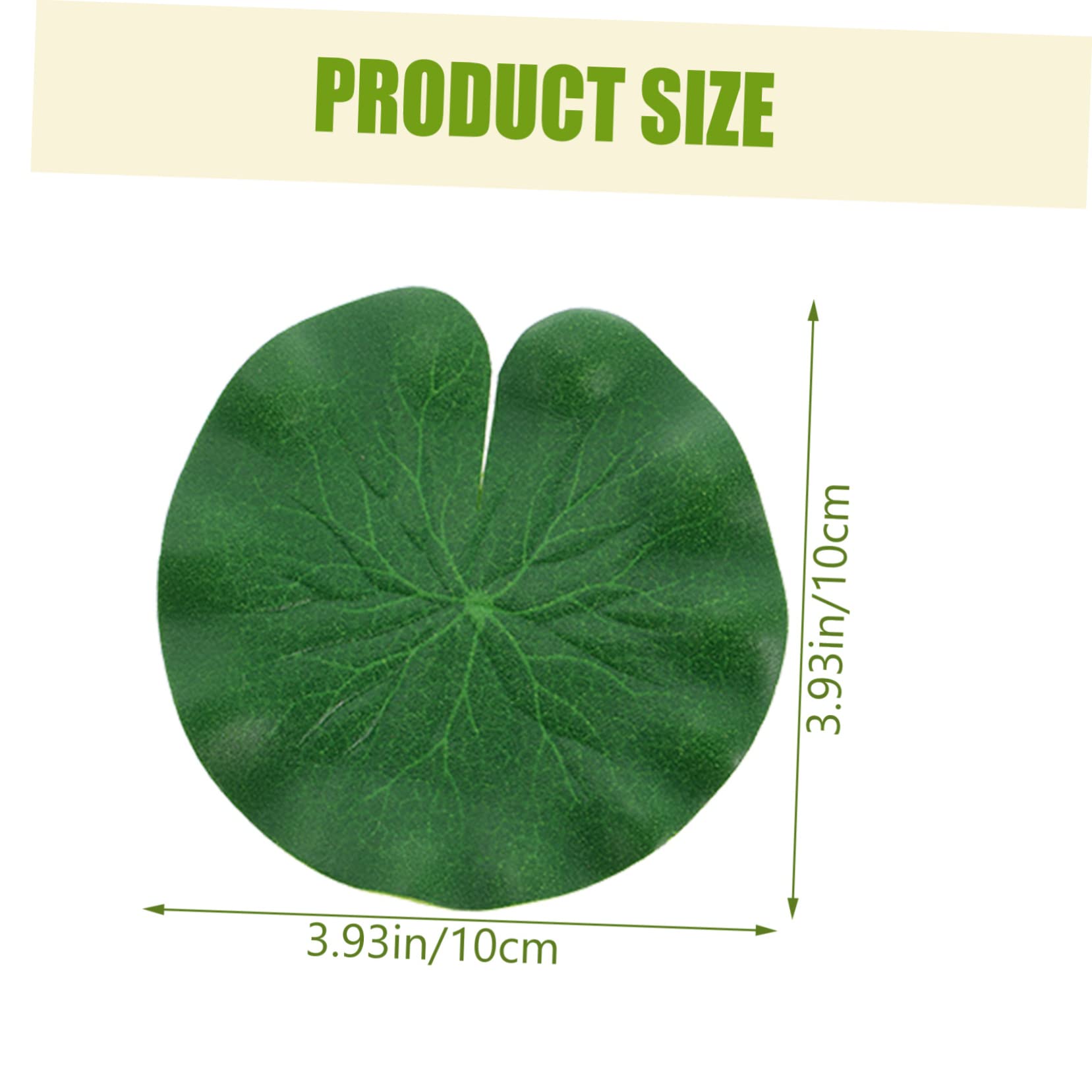 BESPORTBLE 4ensembles Plantes Flottantes Artificielles Plastique Pour Décoration Aquarium Nénuphars Verts Accessoires Naturels Pour Écosystème Aquatique