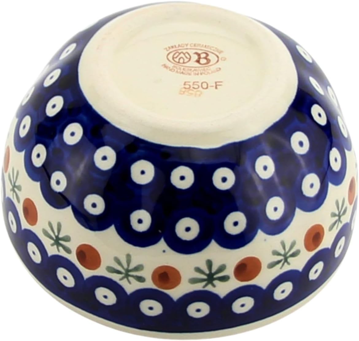 Polish Pottery Market Apple Baker with Lid by Zaklady Boleslawiec - Handcrafted Polish Stoneware Apple-Shaped Jar, Candy Container, Kitchen Decor