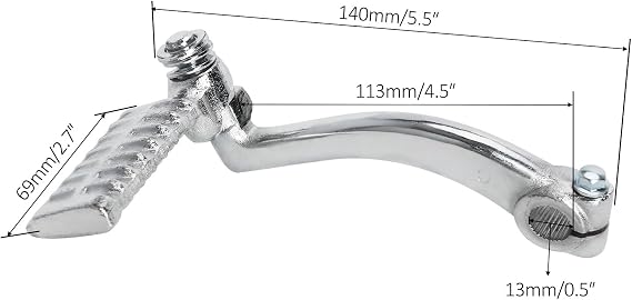 13mm GY6 Chrome Kick Start Starter Lever For 4 Stroke 125cc 150cc 157QMJ 152QMI Scooters ATV Quad Buggy Go Kart Moped Taotao SunL Roketa