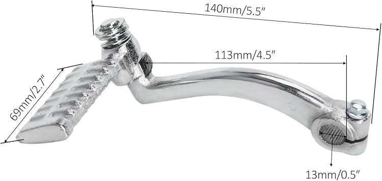 13mm GY6 Chrome Kick Start Starter Lever For 4 Stroke 125cc 150cc 157QMJ 152QMI Scooters ATV Quad Buggy Go Kart Moped Taotao SunL Roketa