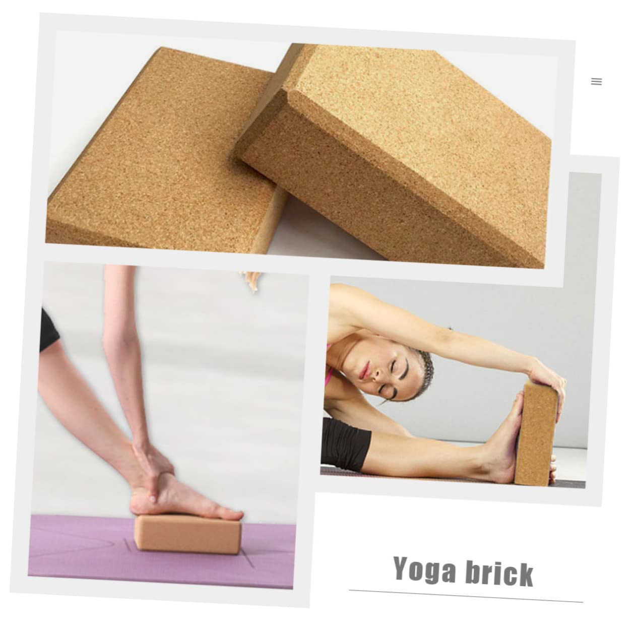 HANABASS Blocchi Yoga in Materiale Resistente Per Allenamento Di Danza Pilates e Stretching Mattoni Yoga Leggeri e Portatili Per Migliorare Stabilità e Flessibilità