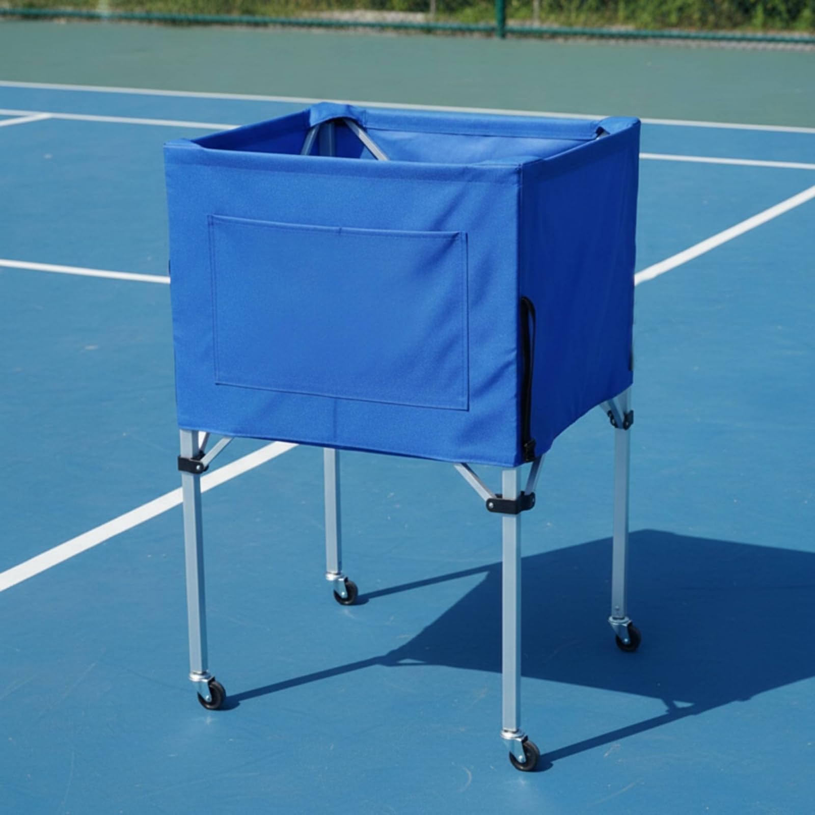 Telaio con Ruote Tramoggia da Tennis Portatile Attrezzatura Sportiva per Allenatori, Associazioni Sportive Sportivi