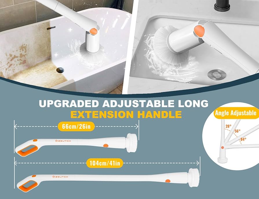 Amazon.com: Zeutch Electric Spin Scrubber, 2024 Upgraded Cordless