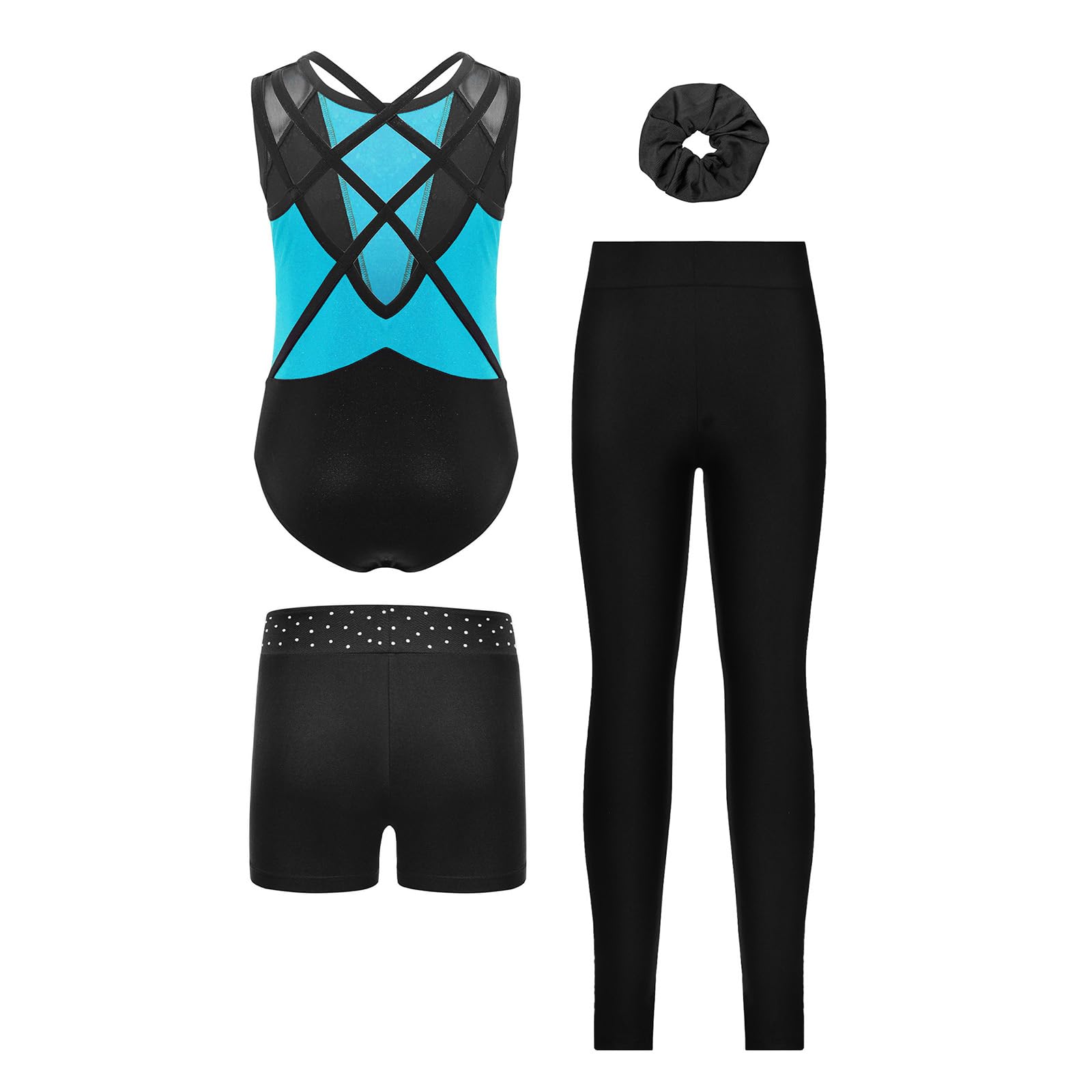 Bambini Body Ginnastica Bambina Con Leggings E Pantaloncini Outfit Per Allenamento Abbigliamento Allenamento Body Ginnastica Ritmica