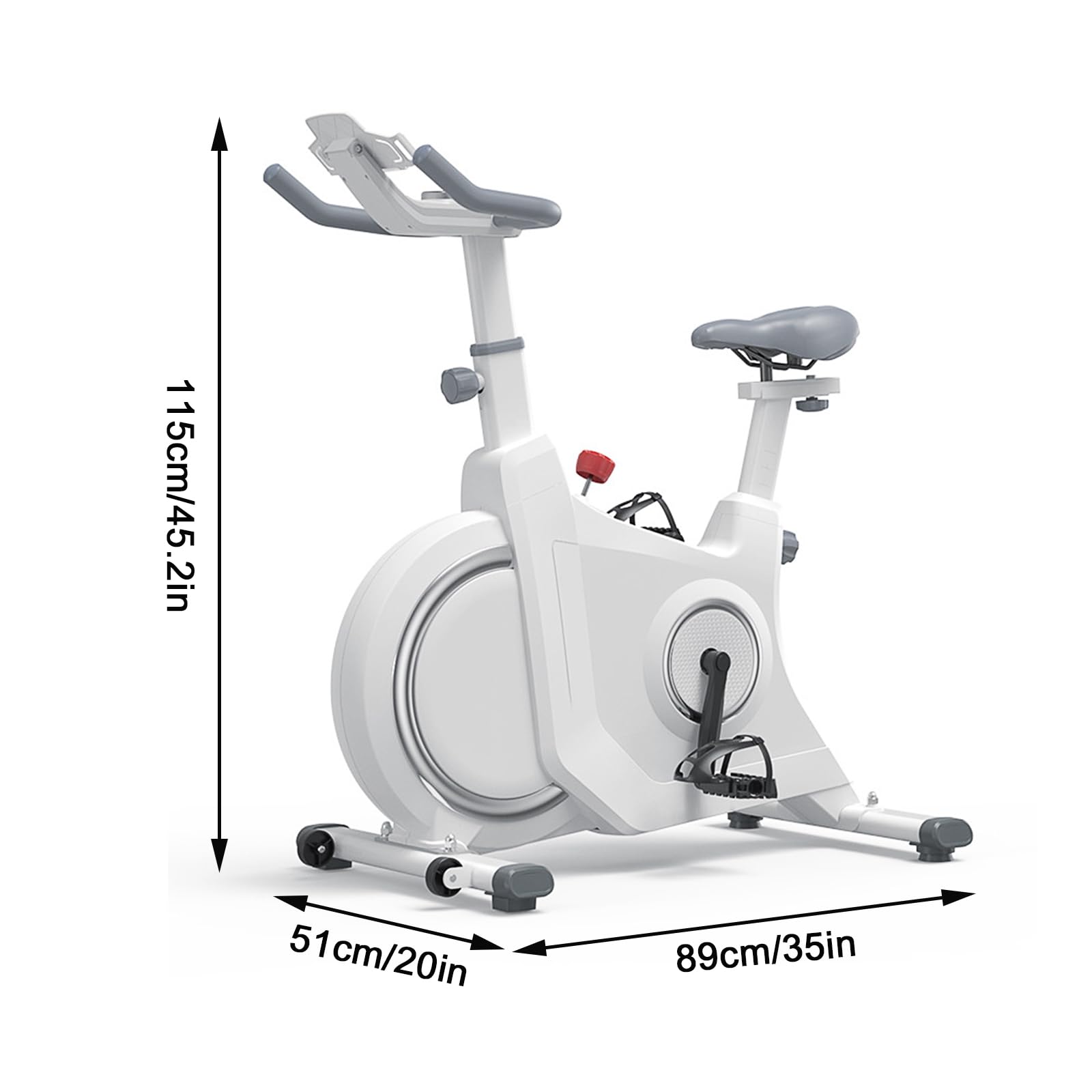 Magnetyczny rower stacjonarny, fitness rower treningowy do jazdy na rowerze, stacjonarny rower stacjonarny z ekskluzywnymi kursami fitness, 32-poziomowy opór magnetyczny, łączność Bluetooth