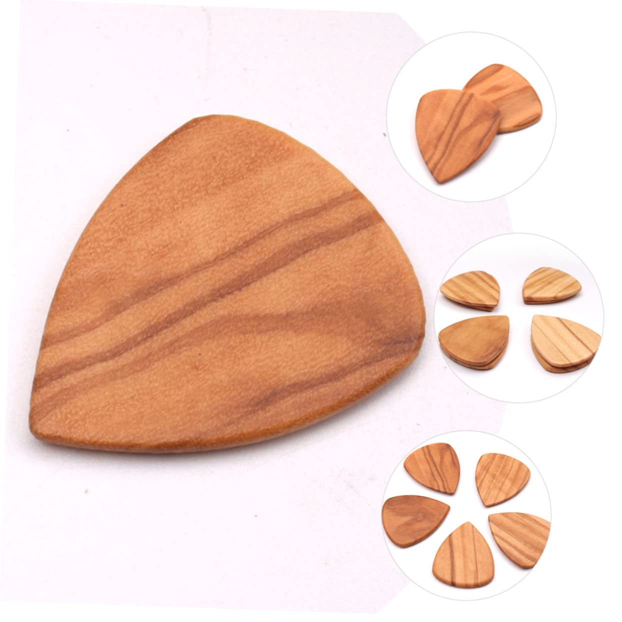 TOYANDONA 12pezzi Plettri Per Chitarra Di Olivo Da Accessori Musicali Pratici Con Design Ergonomico Per Musicisti e Amanti Della Chitarra