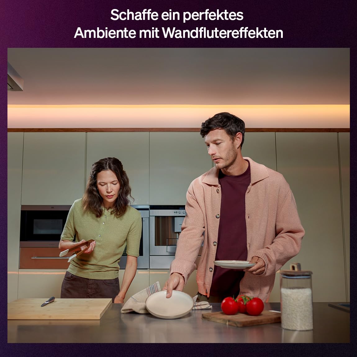 Philips Hue Flux 3m UltraBright LED-Lightstrip 2900 lm Lichtband Chromasync Farbmischung LED Streifen zuschneidbar erweiterbar App Sprachsteuerung