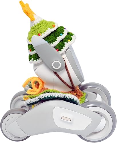 Miniatura 3 de Atuendo tocado y cuello de ganchillo hechos a mano para un encanto divertido durante todo el año, transforma a tu compañero inteligente con