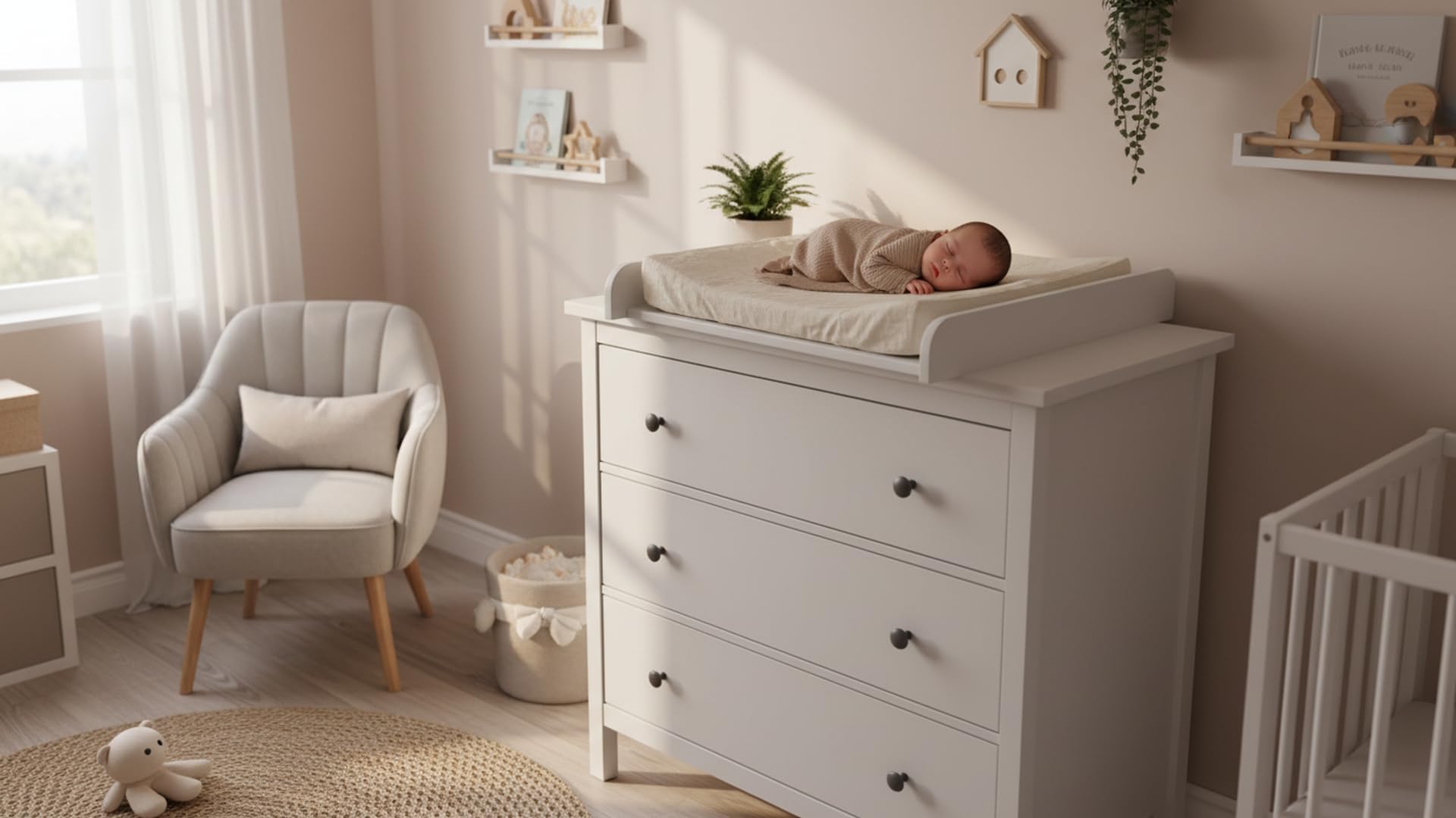 Fasciatoio in legno laminato bianco per cassettiera IKEA Malm 79x9,6x76,3cm
