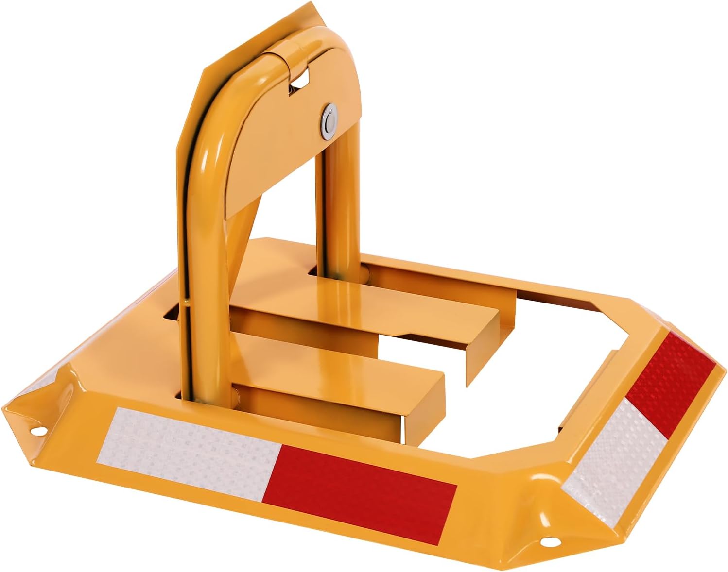 TFCFL Orange Foldable Parking Barrier,Car Parking Lock with Keys,Manual Parking Space Lock,Private Parking Space Lock for Shopping Malls, Hotels,Office,Airports