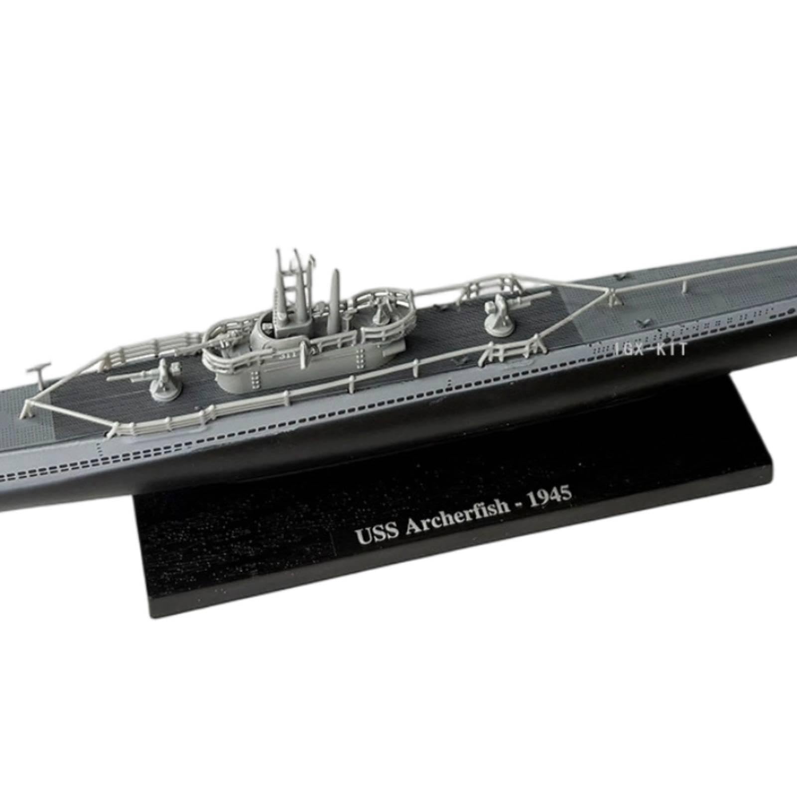 #N/A/a Modelo Barco Crucero Maqueta Naval Decoración de Escritorio para Aficionados a con Base Y Cuerpo en Aleación de PP, Pez Arquero
