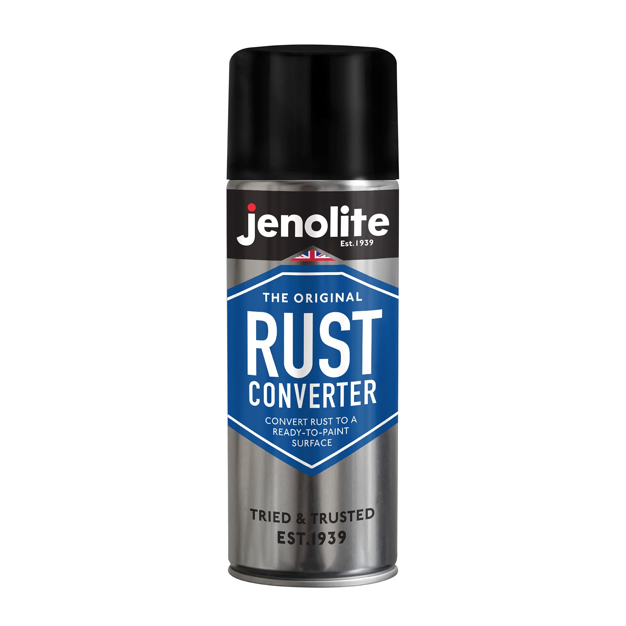 JENOLITE Rust Converter Spray | 400ml | RUST TREATMENT & RUST INHIBITOR | Fast Acting Epoxy Based Rust Converter For Metal | Converts Rust Into Stable, Ready-to-Paint Surface