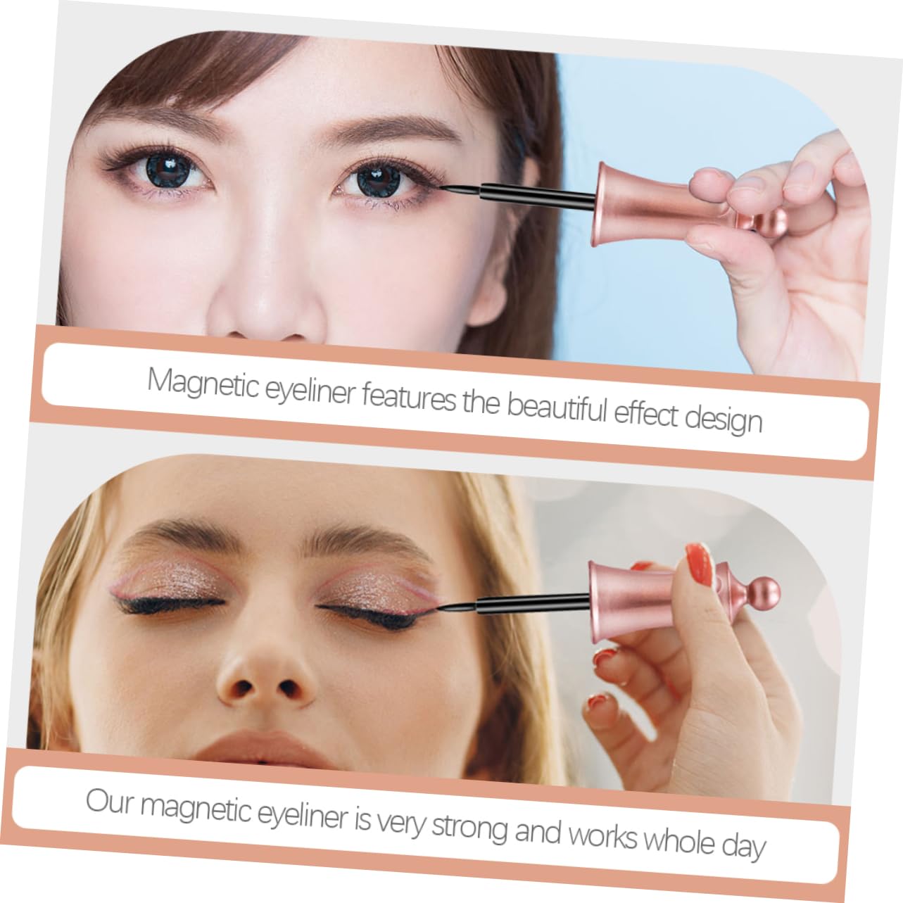 Didiseaon 5 Set Di Penna Eyeliner Magnetica Eyeliner Liquido Kit Per Il Trucco 4 Ml Per Donne E Adolescenti 2 Pezzi * 5