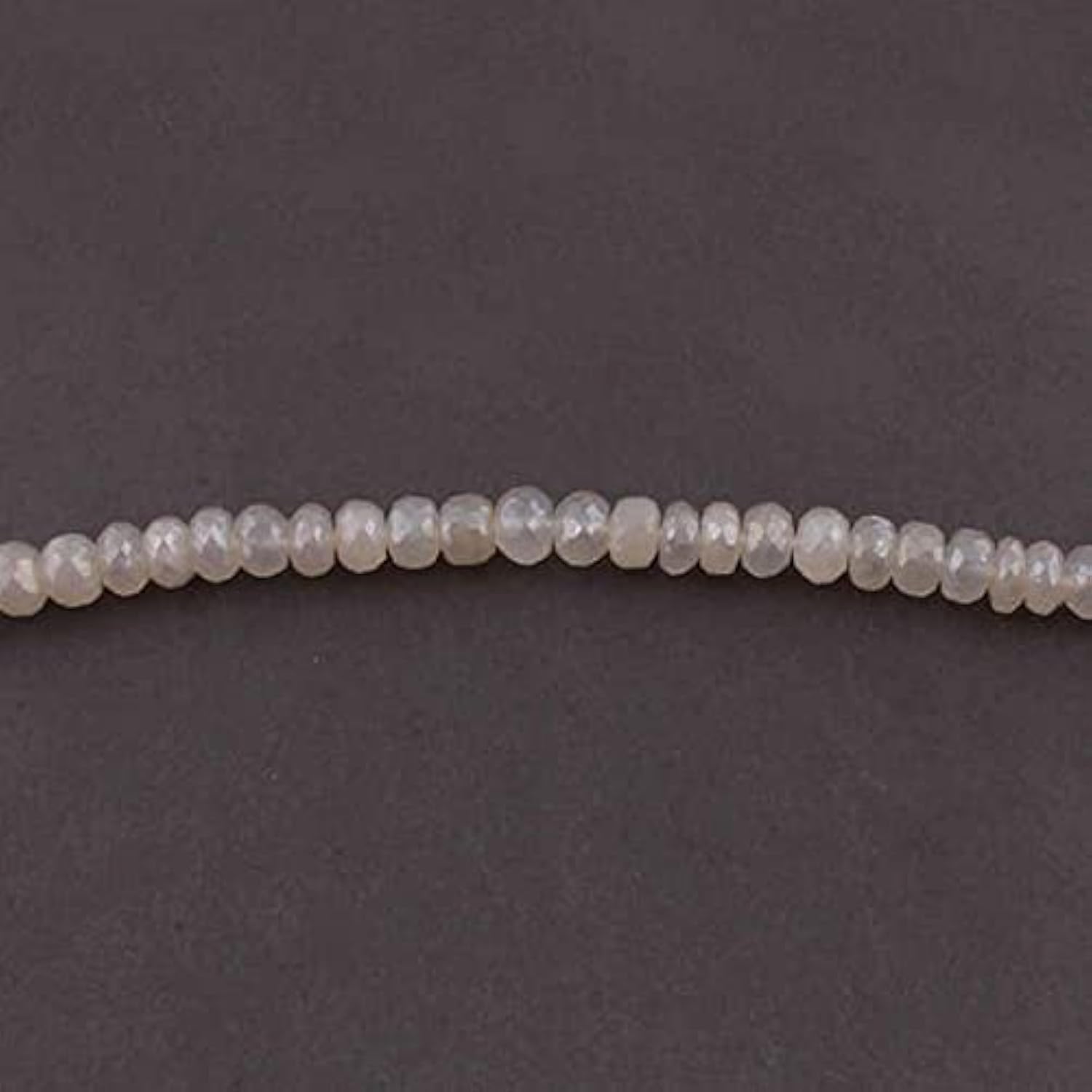 Rondelles Silverite facettées 8-10mm en chalcédonie véritable pour enfilage facile