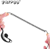 Vista 6 de Auricular de 1 pin compatible con Cobra CX112 CXT195 Radio Walkie Talkie, auriculares de 0.098 in en forma de G con micrófono PTT