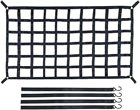 Carga Cama Caminhão - 4" x 4" Roof Rack Cargo Net Heavy Duty,carga se estenaté 12 'x 18' látex bungee carga pequena malha para carro atv barcos SUVs reboque Aezon
