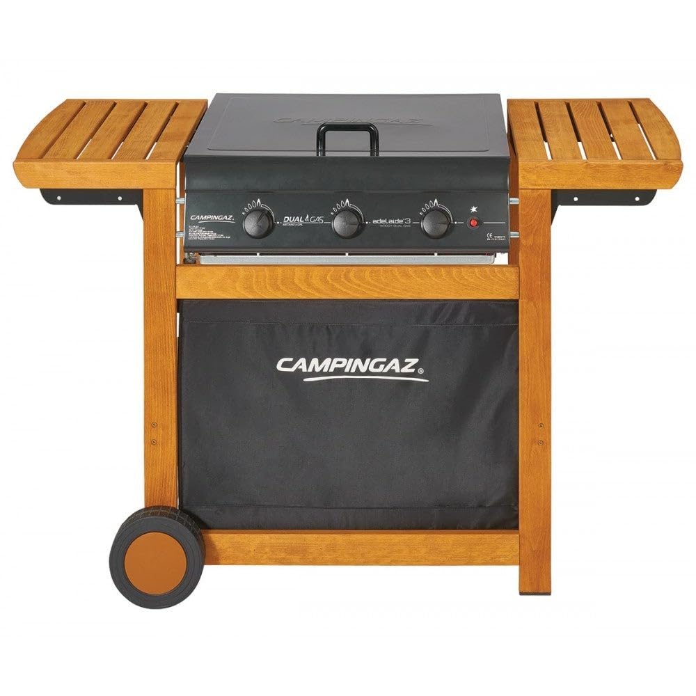 Campingaz Adelaide 3 Woody DualGas 14000 W - Barbacoa (14000 W, Barbacoa, Gas, 14000 W, 830 g/h, 830 g/h)