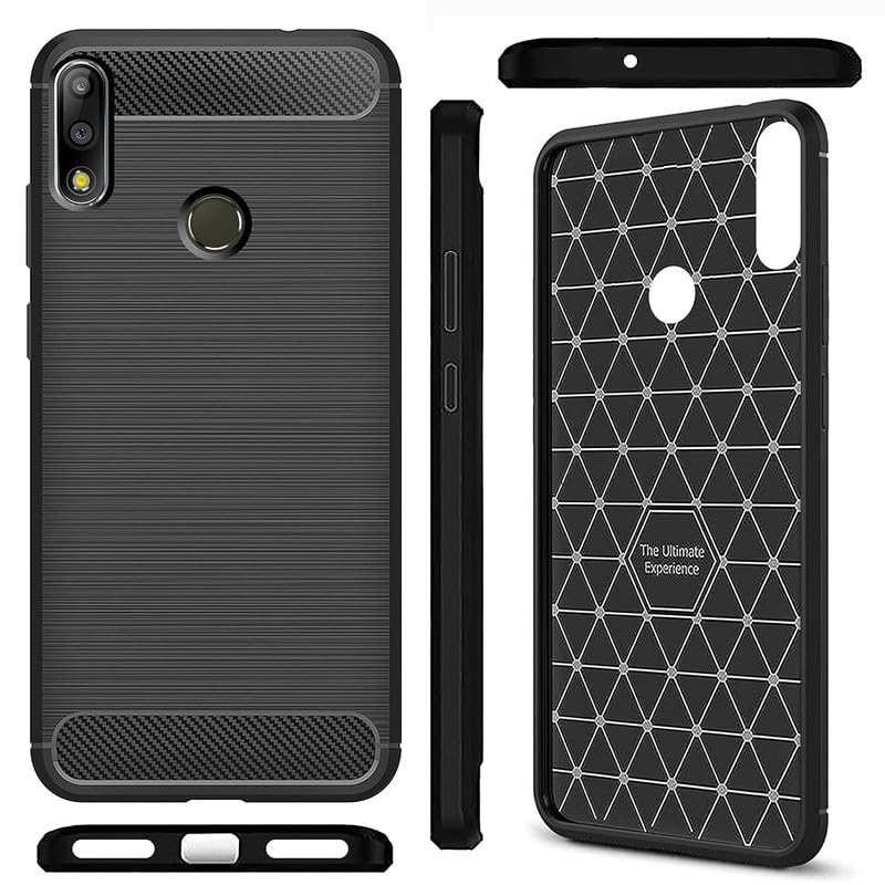 Image of Hybrid Carbon Fiber Back Case for Zenfone Max M2 (Black)