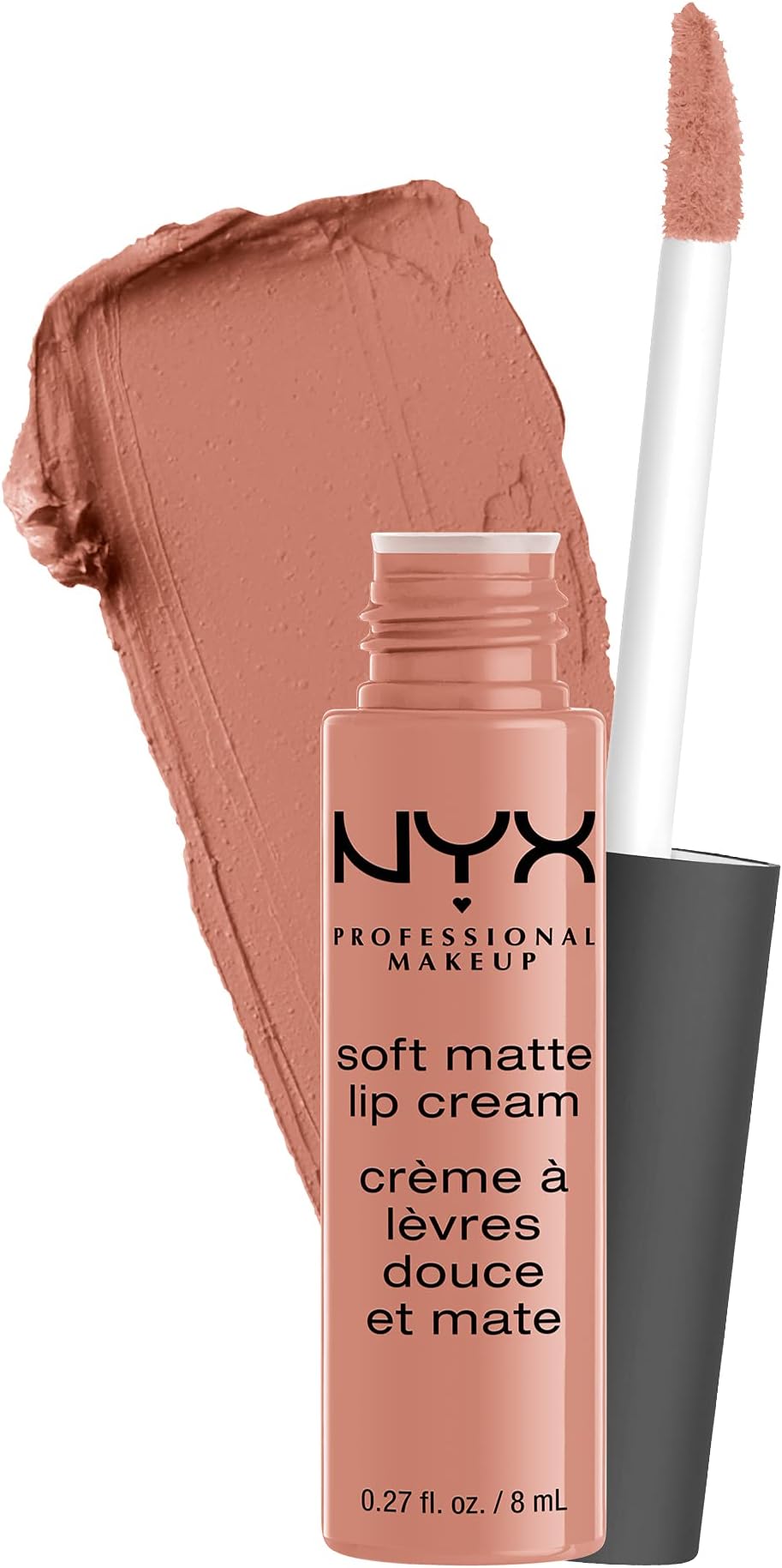 Soft Matte Lip Cream, Lightweight Liquid Lipstick - Stockholm (Mid-Tone Beige Pink)