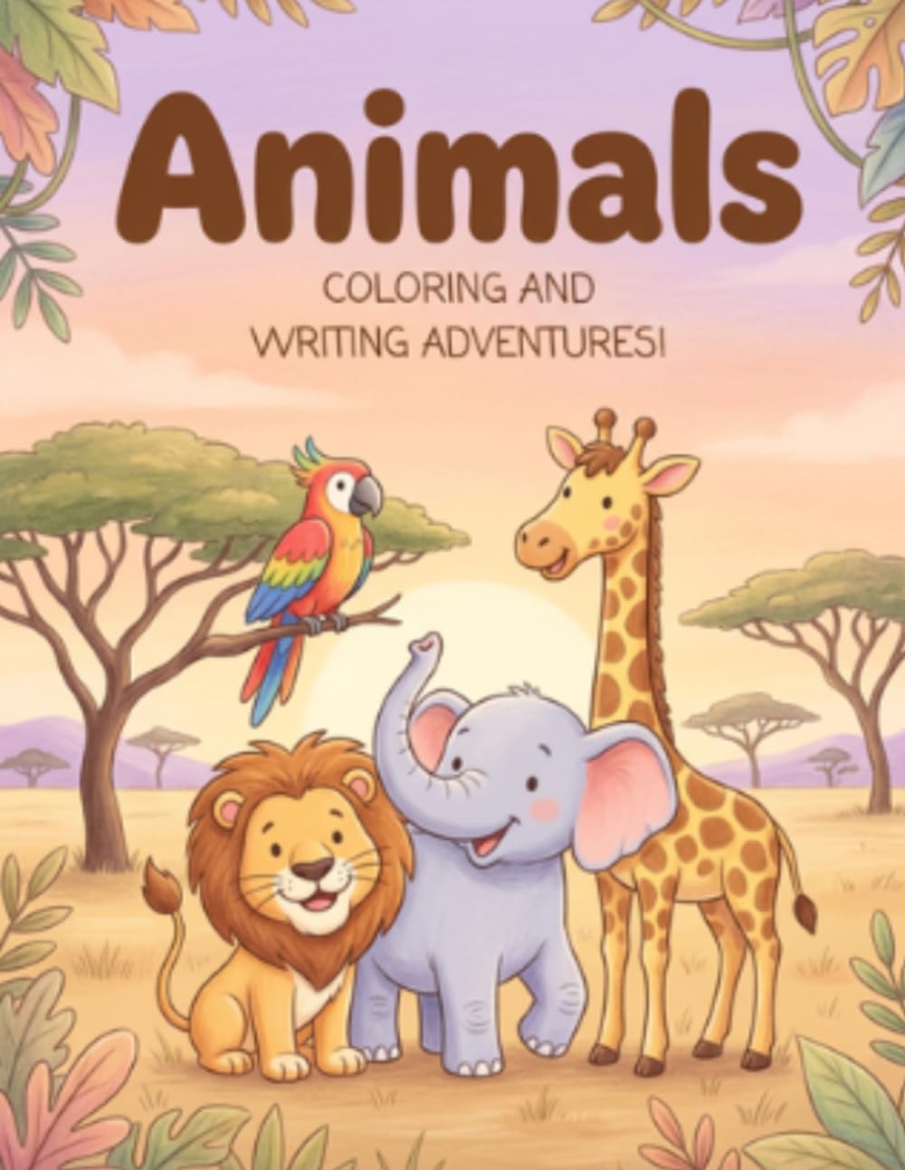 Animals Coloring and Writing Adventures