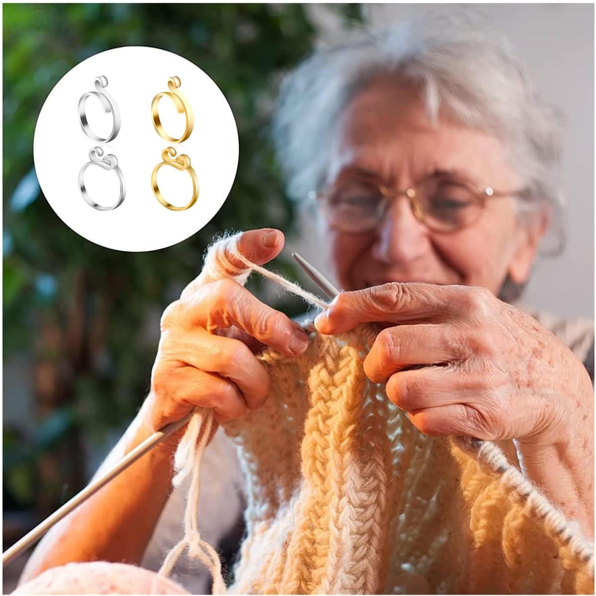 Anneau De Tension Crocheté à La Main Anneau Réglable Pour Crochet Accessoires De Couture Tricot Pour Amateurs De Crochet