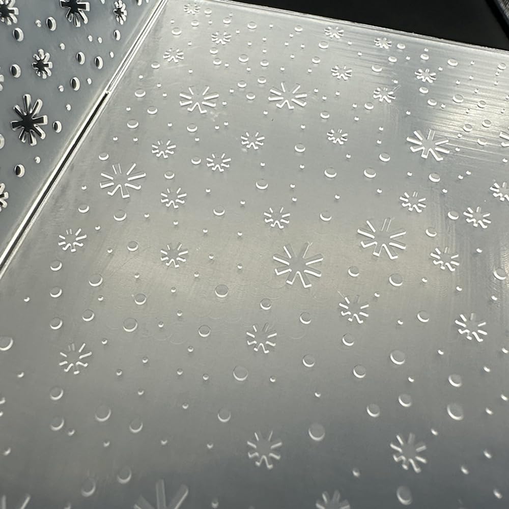 3D Plastic Embossing Folder Template Christmas Snowflakes Falling Texture 5.91x5.91 Inch for Card Making DIY Scrapbooking Paper Crafting Handmade Crafts Scrapbooking Arts Supplies Scrapbook Decor