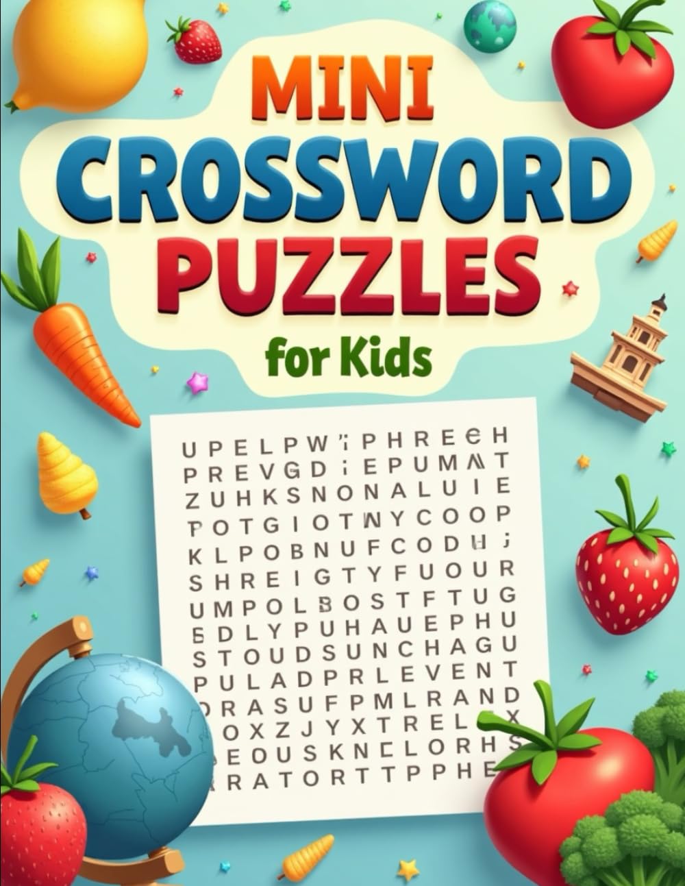 Mini Crossword Puzzles for Kids: Puzzle books for Kids party