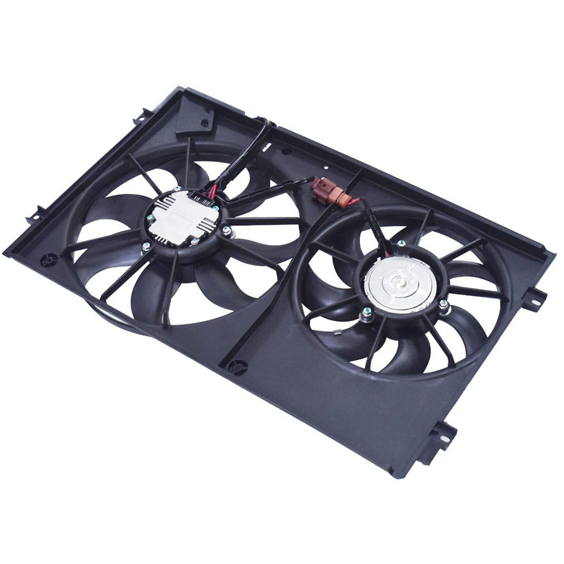 Amazon.co.jp: 車用デュアルラジエーターコンデンサー冷却ファン