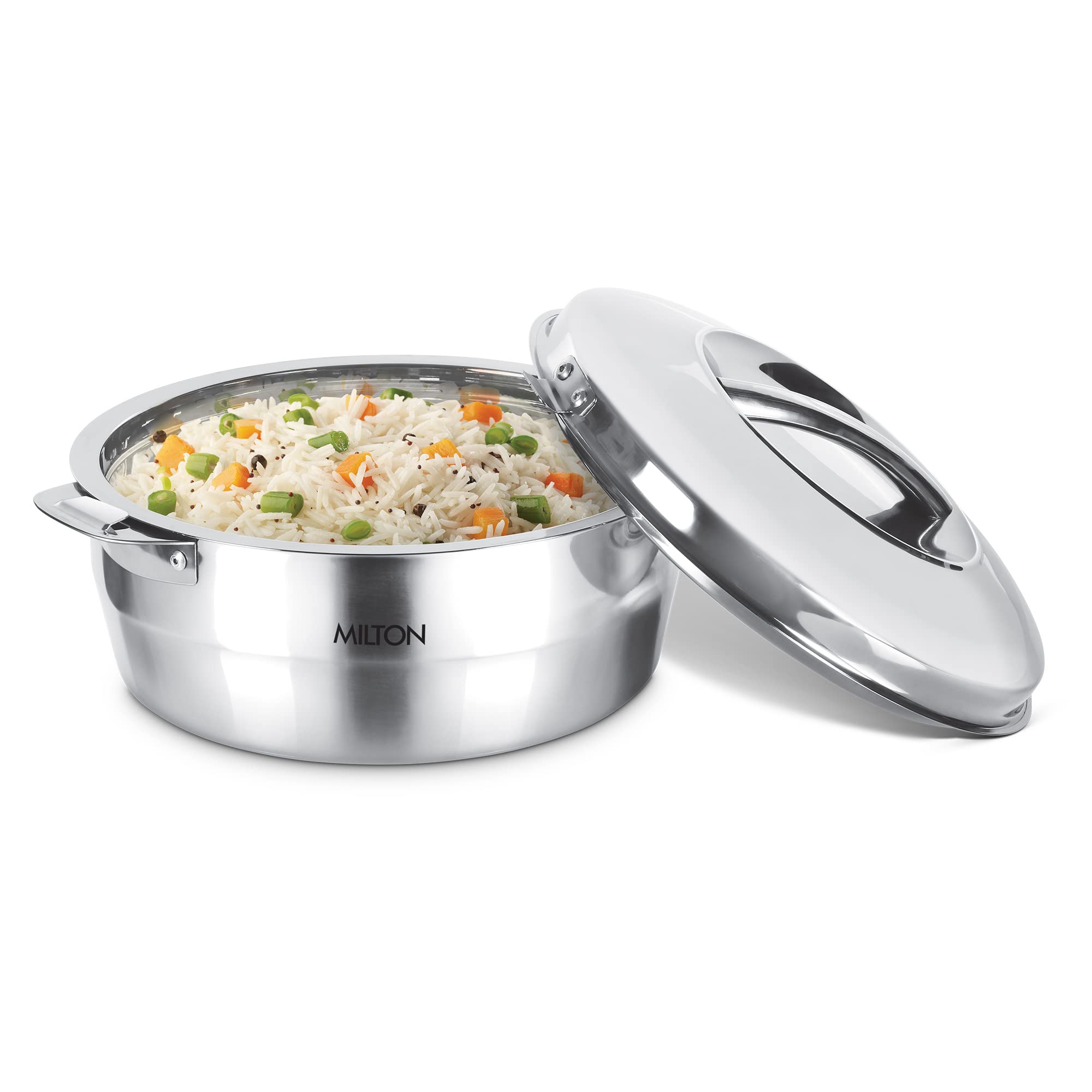 MILTON Empress 2500 Double-Walled Stainless Steel Casserole with Insulated Lid and Outer Locks, PU Insulated Hot & Cold Serving Bowl for Roti & Biryani, 2500 ml, Silver (B0BKWH1KBD) Amazon Price History, Amazon Price Tracker