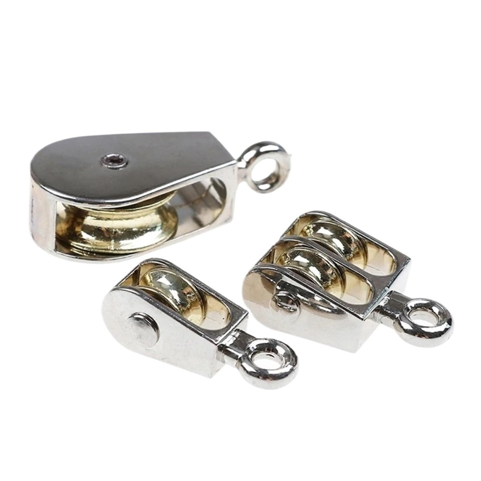 Koło pasowe ze stali nierdzewnej, zestaw kołowy korony ze stopu cynku, mini pojedyncze/podwójne koło pasowe 36 mm, ciężki sprzęt do podnoszenia do garażu i warsztatu