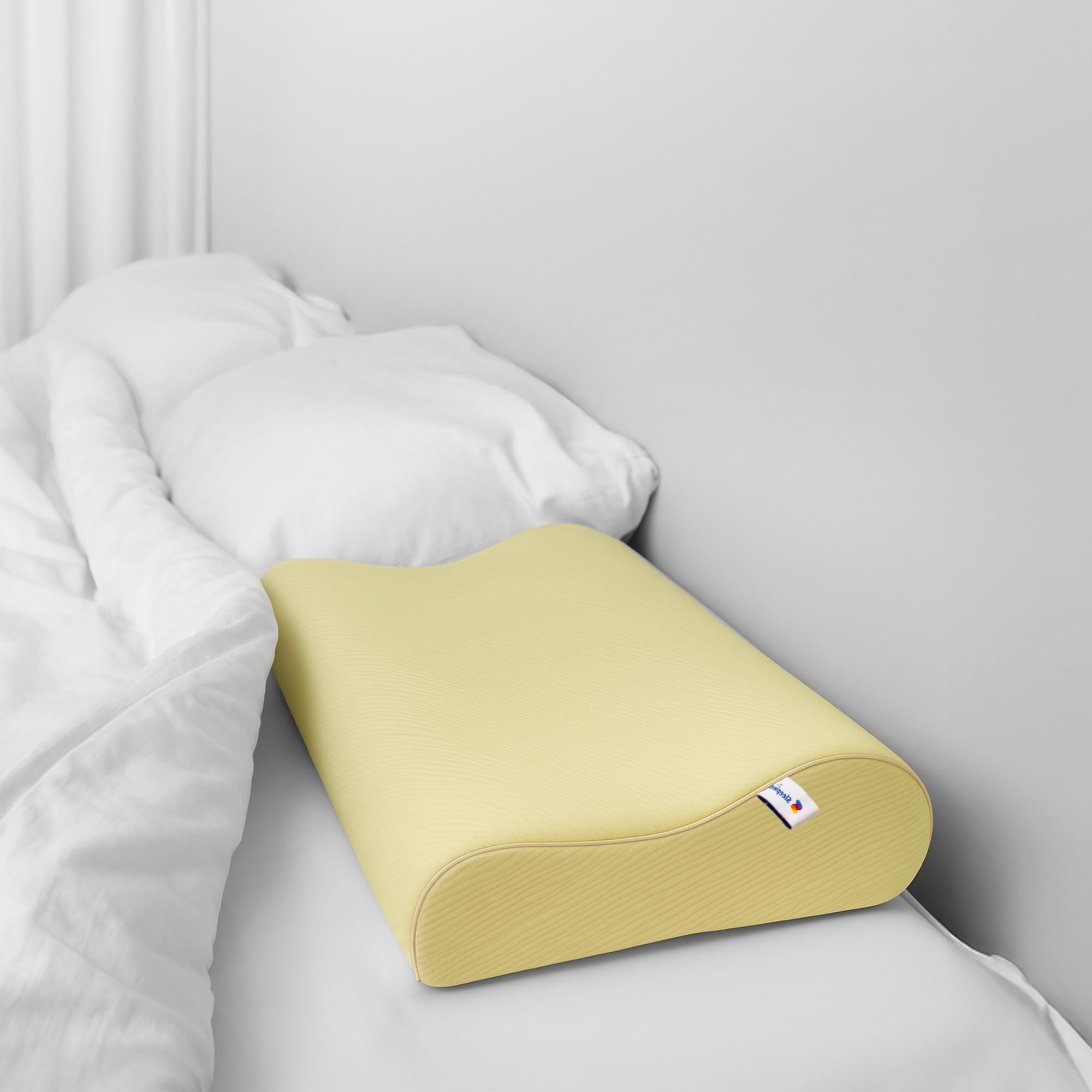 Sleepwell Restora Pro Latex Ortho Natural Latex Pillow | Hypoallergenic & Breathable | Natural Latex Foam | Cervical Pillow for Neck & Head | Ergonomic Contour Design | 58.4 cm x 38.1 cm | Pack of 1-image-37