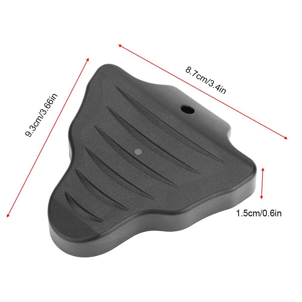Cleat Cover, Black Rubber Pedal Cleat Protective Cover Set Road Riding Shoes Part 1 Pair (H-SPD-SL)