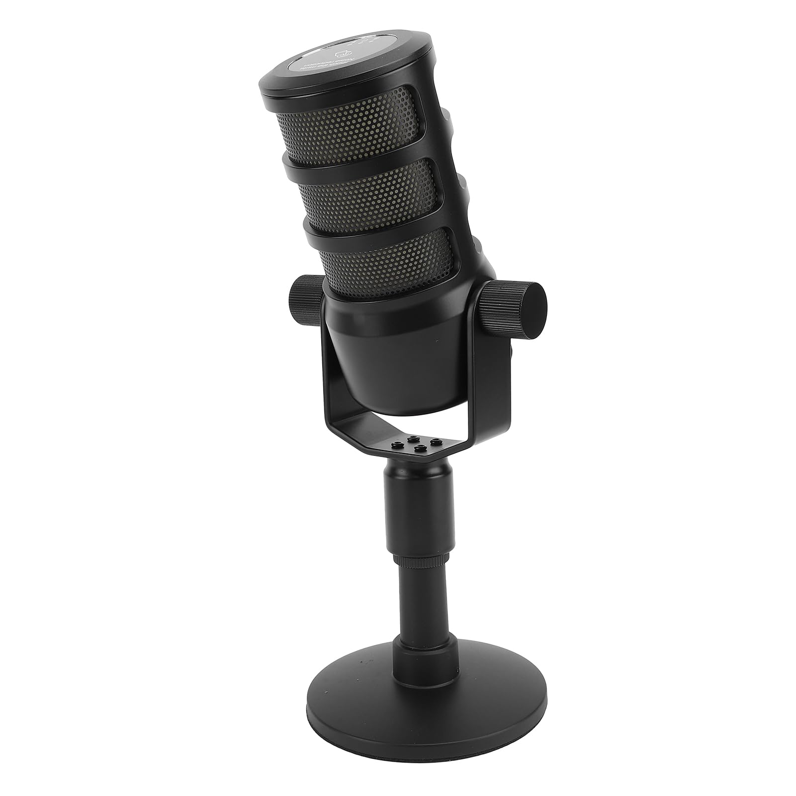 Mikrofon Pojemnościowy USB, Dźwięk Stereo HIFI PC Mikrofon do Gier Komputerowych ze światłami RGB i regulacją Głośności Ładowanie Typu C Przenośny Mikrofon Dynamiczny do Podcastów