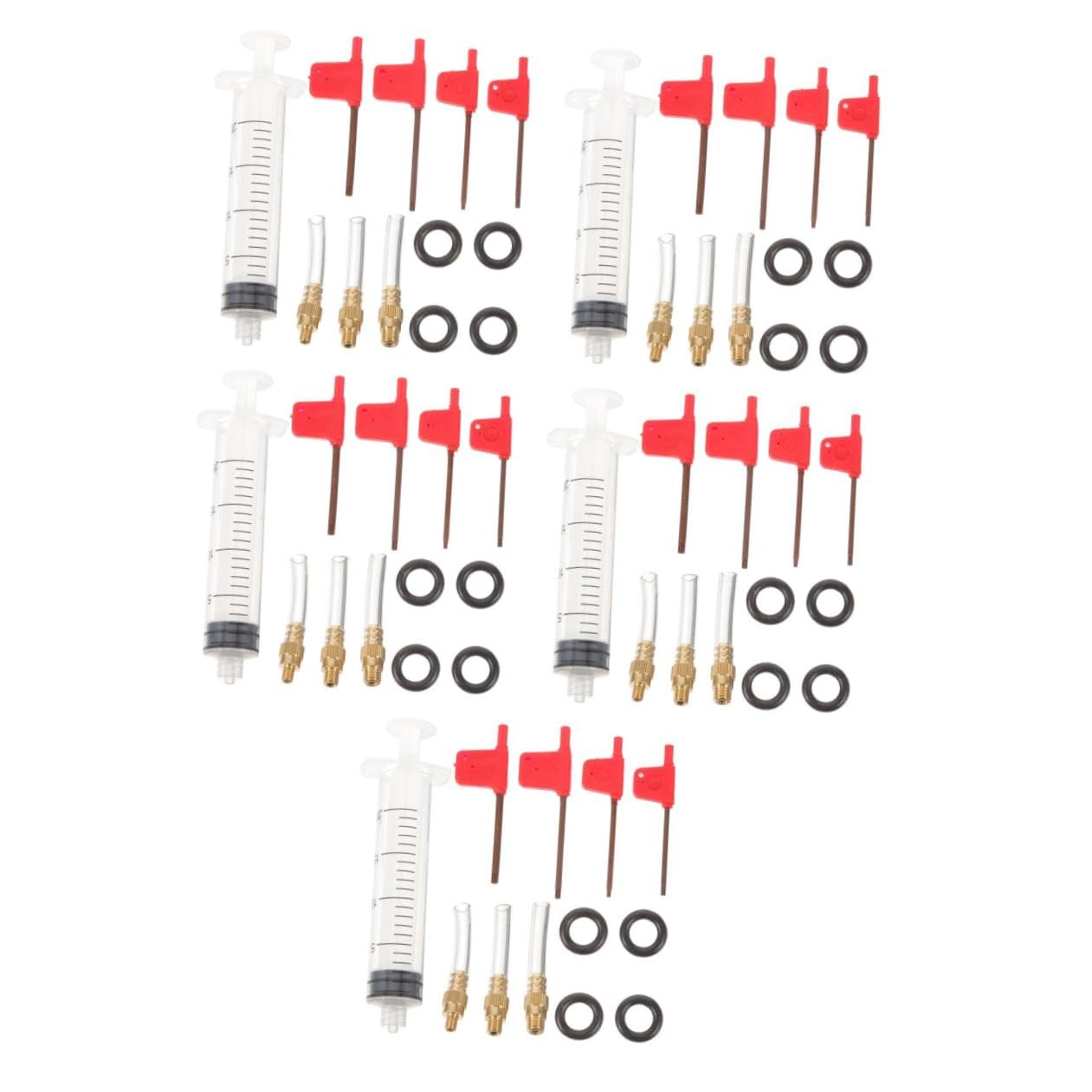 YARNOW kit de vélo électrique palier Outil de réparation de vélo Outil de chaîne de vélo leviers Cages Purge de Frein pour vélo kit de Purge pour vélo kit de Purge vélo Métal