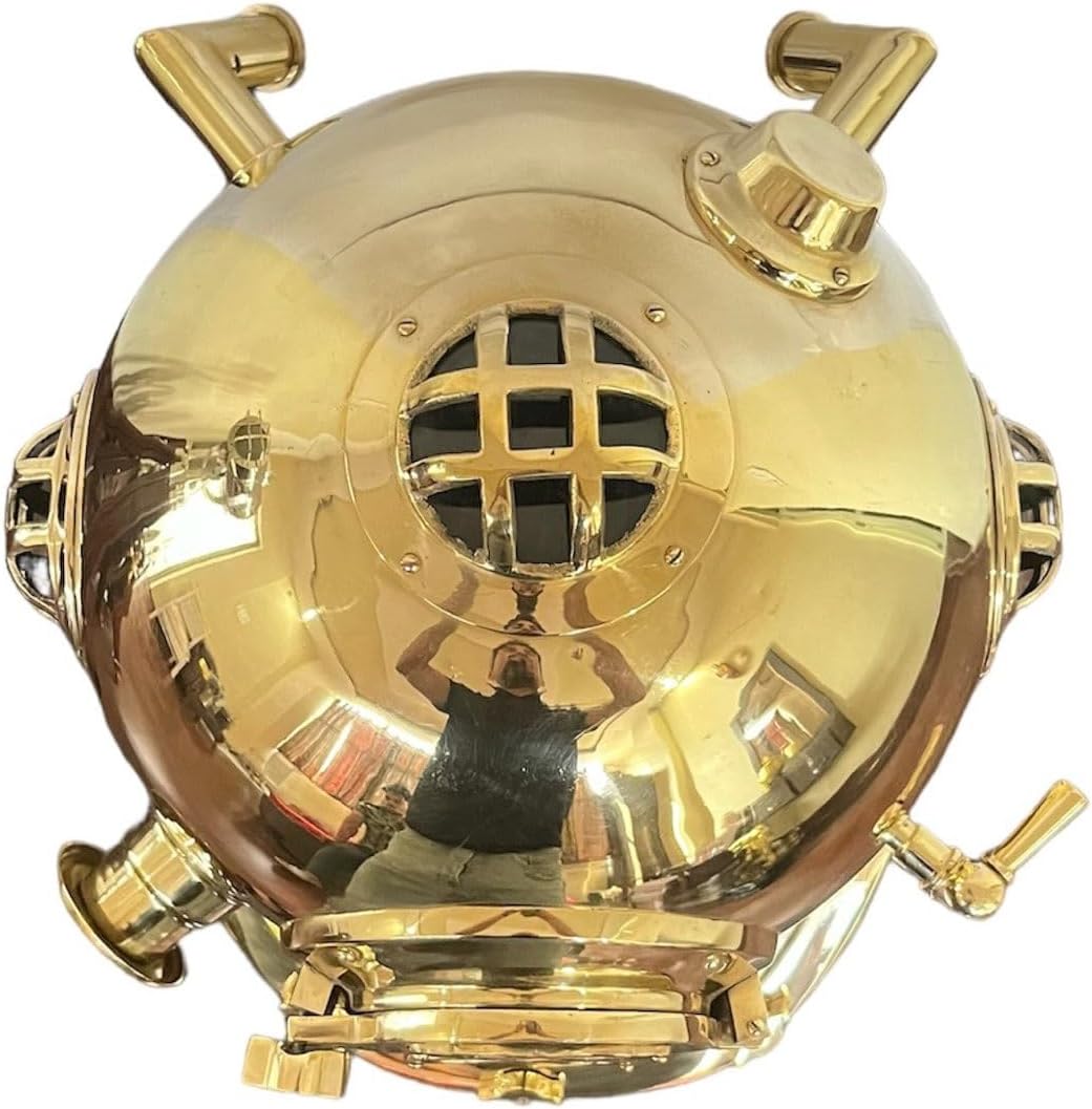 Decorative Divers Helmet Solid & Brass Antique Scuba Diving Helmet 18" Replica Navy Mark Diving Helmets
