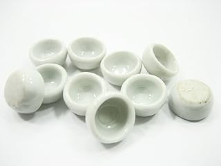 10 x10 mm. Mini White Round Bowl Dollhouse Miniatures Ceramic Supply - 10877