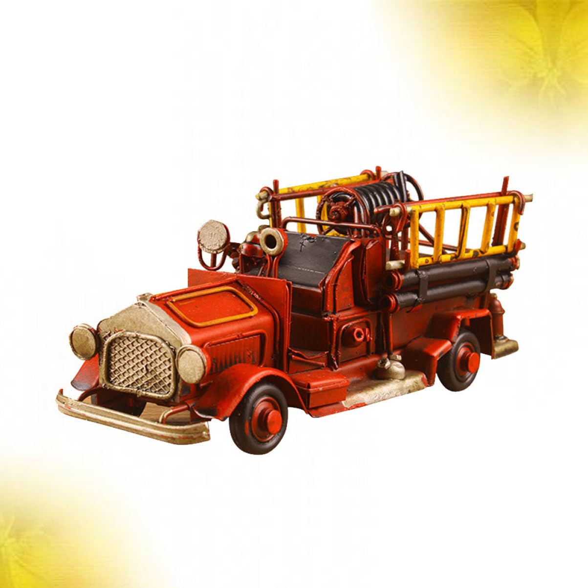 Feuerwehrauto aus Eisen als Heimdekoration Weihnachten Party Retro Modell