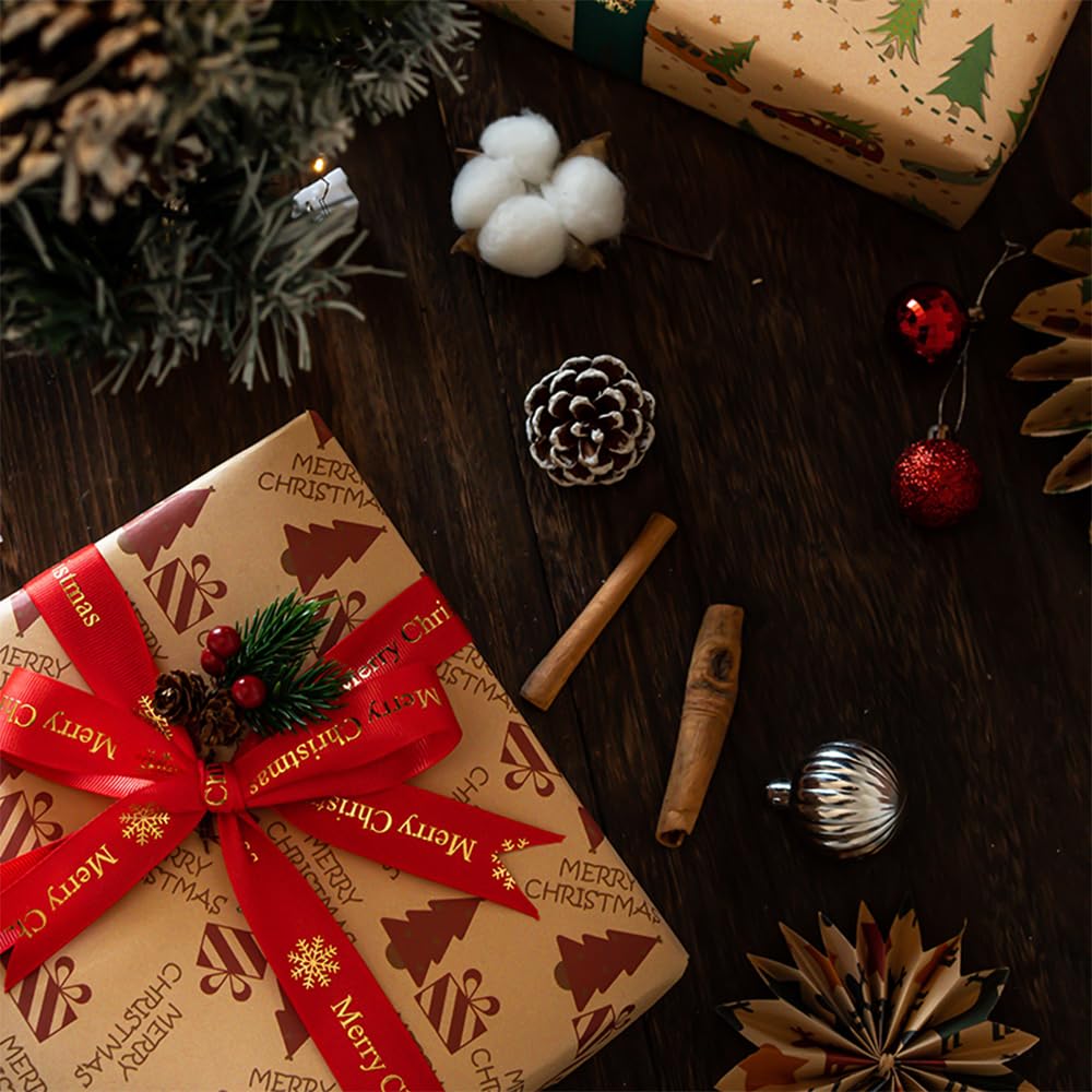 Confezione Di Carta Da Regalo Glitterata Di Lusso Deco Gold (12 - Foto 8