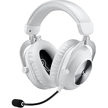 Logitech G PRO X 2 Lightspeed Wireless Gaming Headset - White | Bluetooth/USB/3.5mm Aux for PC, Detachable Boom Mic, DTS:X 2.0&mdash;7.1 Surround, 50mm Graphene Drivers