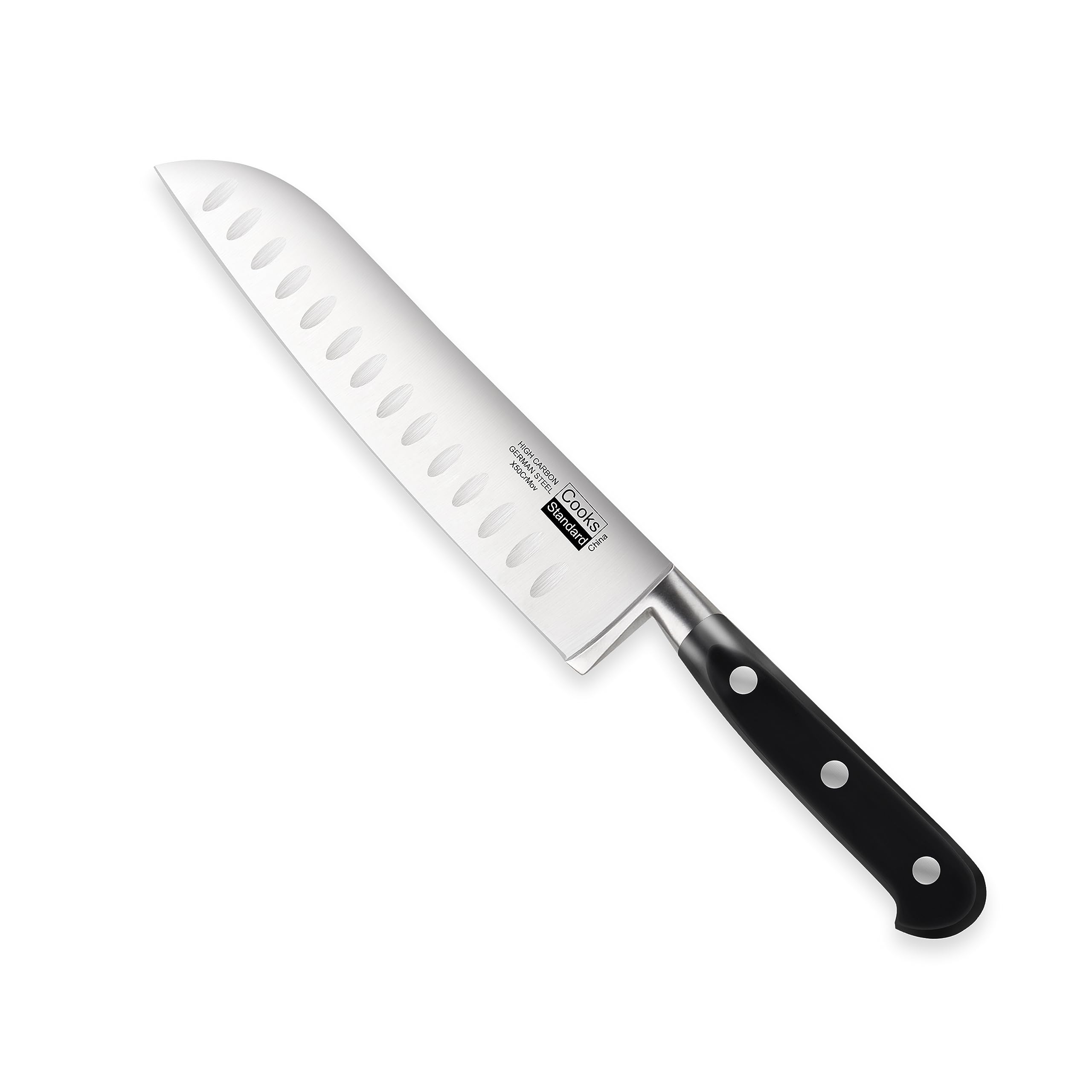 Cooks Standard Classic Cutlery, High Carbon Stainless Steel Knives Set, 8" Chef's Knife and 7" Santoku Knife, Ergonomic Handle, 2-Piece — Amazon image 9