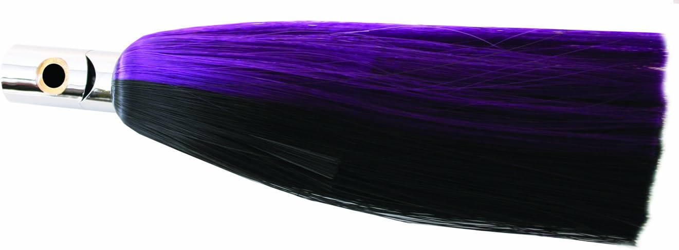 ilandHolo Lure, 8.5-Inch, Chrome Head, Black and Purple