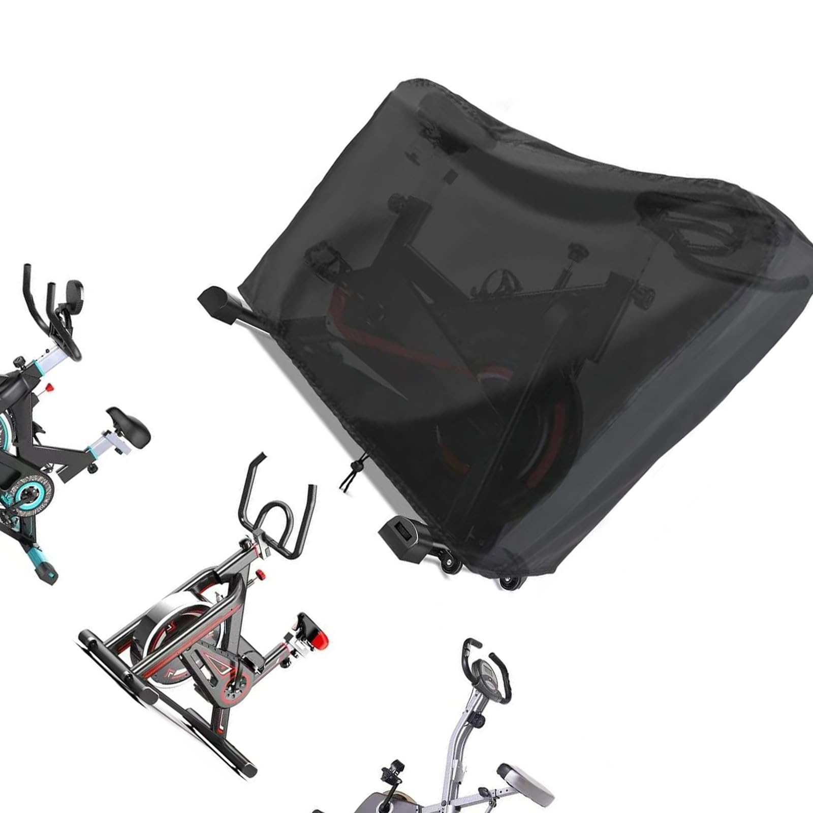 Zbiianxer Multicolor Uprights Cycling Cover Exercise Bikes With Adjustable Drawstring Waterproof For Protections From Weather Damage Stationary Bike