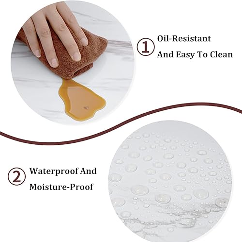 Miniatura 5 de Adhesivos de pared para cocina, impermeables, a prueba de aceite, azulejos y muebles, adhesivos de pared autoadhesivos, fáciles de limpiar, largo