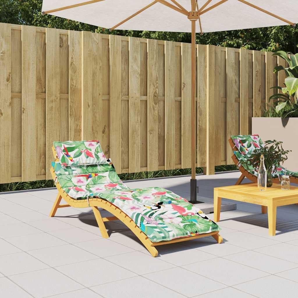 Tomostar Coussin Bain de Soleil, Coussin de Chaise Longue Matela Transat Extérieur Multicolore Tissu Oxford 186x58x4 cm