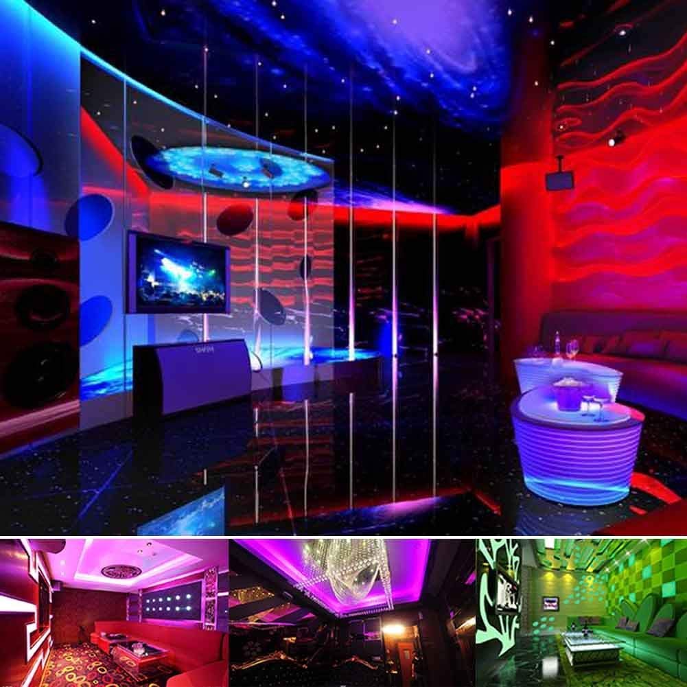 XUNATA Ruban à LED RGB, AC 220V 230V 5050 120leds / m IP65 étanche, Strip Flexible Bande, Pas d'auto-adhésif, LED Strip Light avec changement de 24 Touches Télécommande (11M)