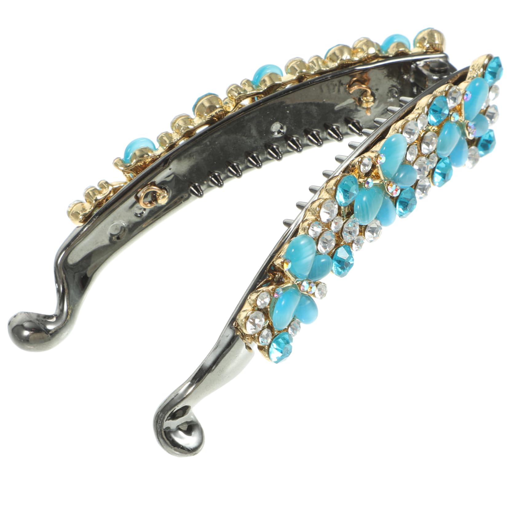 MAGICLULU Lot De 5 Pinces À Cheveux Banane En Strass Pour Femmes Accessoires De Coiffure Épais Pour Cheveux Bouclés